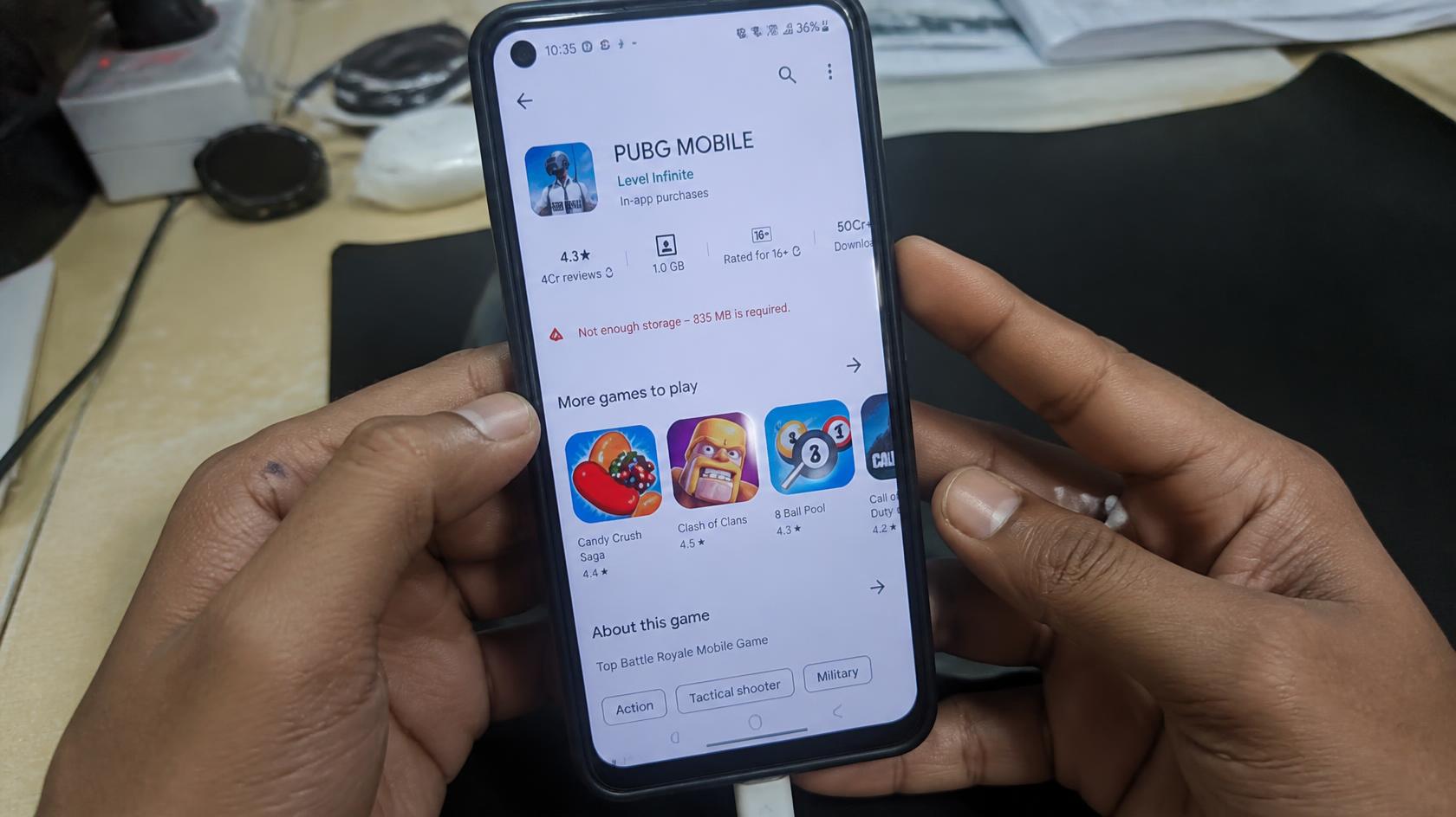 1.PUBG Mobile Downloads With Limited Storage