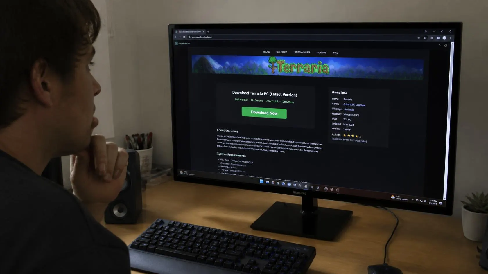 1.Terraria Downloads From Unfamiliar Websites
