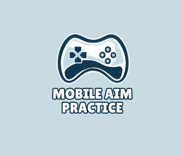 Mobile gaming aim practice with targeting and accuracy exercises