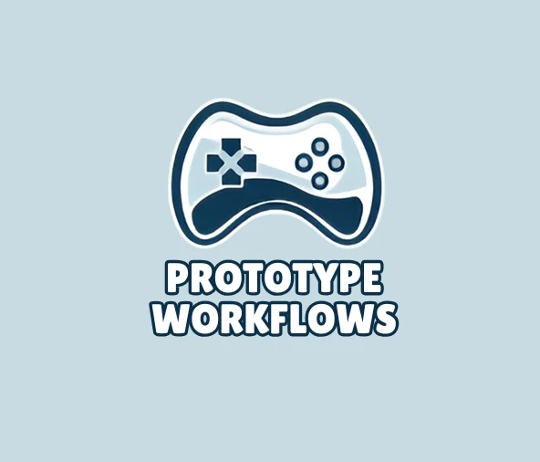 Game prototype workflows showing planning, testing, and iteration